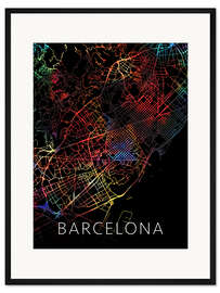 Gerahmter Kunstdruck Barcelona