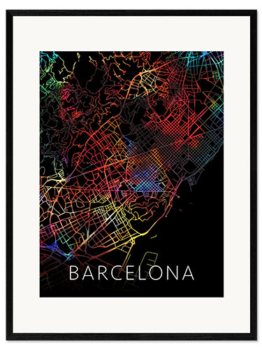 Framed art print Barcelona