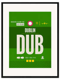 Gerahmter Kunstdruck DUB Dublin