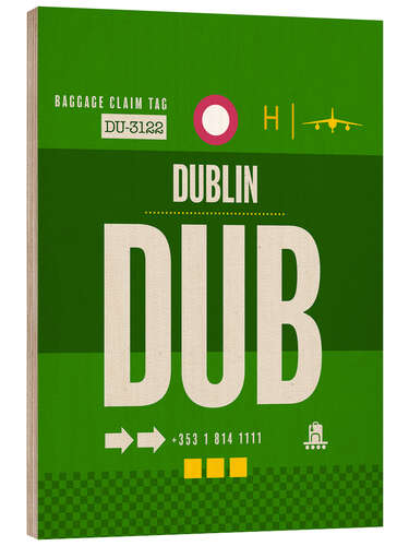 Hout print DUB Dublin