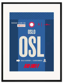 Gerahmter Kunstdruck OSL Oslo