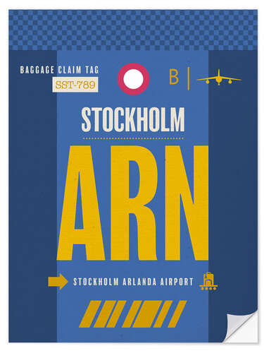 Selvklebende plakat ARN Stockholm