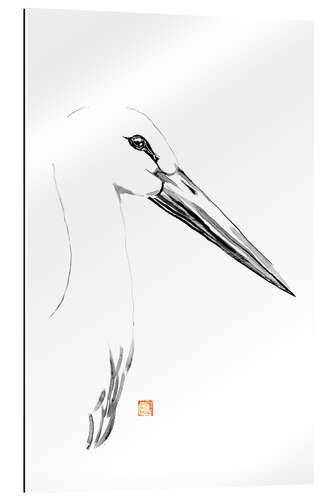 Gallery print Stork in profile