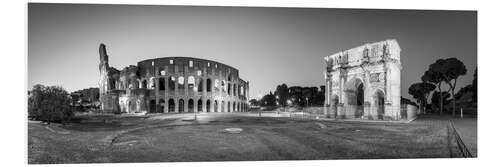 PVC print Colosseum and Arch of Constantine