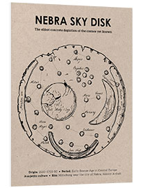 Foam board print Sketch of the Nebra Sky Disk