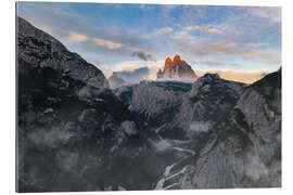 Galleritryck Tre Cime Di Lavaredo at sunset, Dolomites, Italy