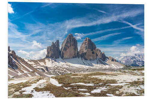 Print på skumplade Tre Cime Di Lavaredo, Dolomites, South Tryol, Italy