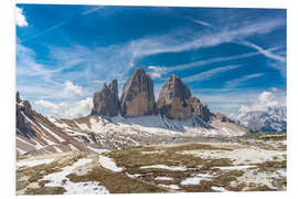 Tableau en PVC Tre Cime Di Lavaredo, Dolomites, South Tryol, Italy