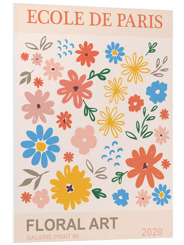 Foam board print Ecole De Paris - Colorful Floral