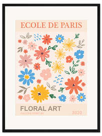 Gerahmter Kunstdruck Ecole De Paris - Colorful Floral
