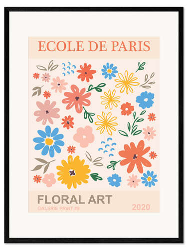 Stampa artistica con cornice Ecole De Paris - Colorful Floral