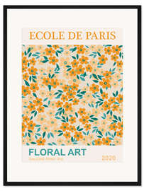 Gerahmter Kunstdruck Ecole De Paris - Yellow Floral