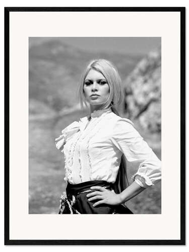 Impression artistique encadrée Brigitte Bardot in Shalako