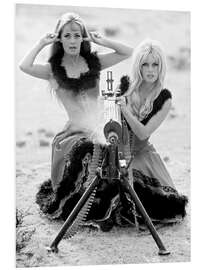 Tableau en PVC Jeanne Moreau And Brigitte Bardot, Viva Maria 1965