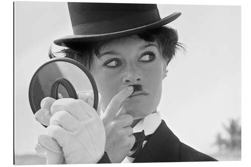 Gallery print Brigitte Bardot as Charlie Chaplin, 1965