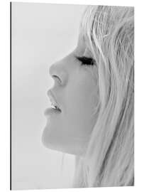 Magnettafel Brigitte Bardot am Strand 1965, schwarzweiß