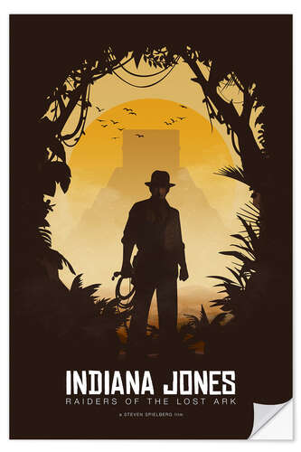 Selvklæbende plakat Indiana Jones - Raiders of the Lost Ark