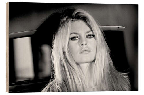 Wood print Brigitte Bardot in Two Weeks in September