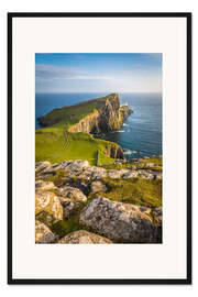 Gerahmter Kunstdruck Neist Point Lighthouse, Isle of Skye, Schottland
