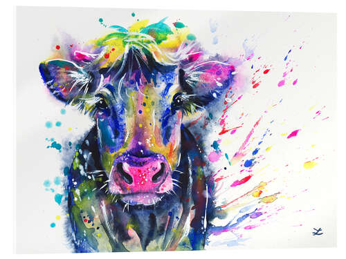 Acrylic print Fancy Cow