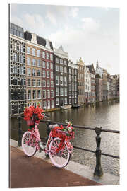 Gallery print Pink Bike in Amsterdam