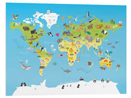 Foam board print The world of animals