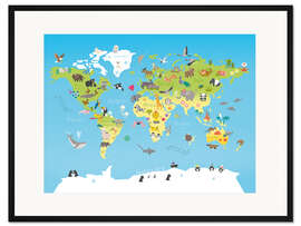 Gerahmter Kunstdruck Die Welt der Tiere