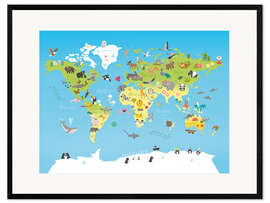 Framed art print The world of animals