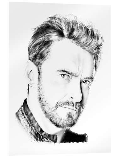 Acrylic print Hugh Jackman