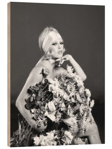 Tableau en bois Brigitte Bardot - Boulevard du Rhum