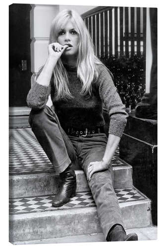 Leinwandbild Casual Brigitte Bardot