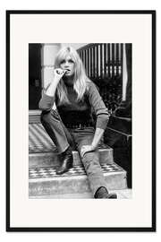 Gerahmter Kunstdruck Casual Brigitte Bardot