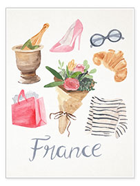 Wandbild  Paris Essentials II - Annie Warren
