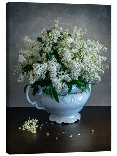 Lærredsbillede Still life with privet flowers