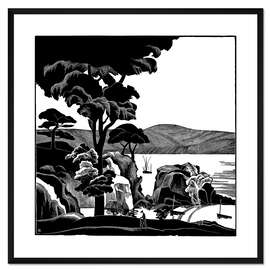 Gerahmter Kunstdruck Bretonische Bucht