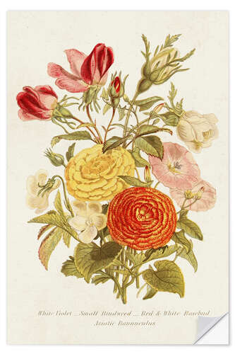 Sisustustarra Antique Floral Bouquet I