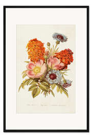 Gerahmter Kunstdruck Antiker Blumenstrauß II