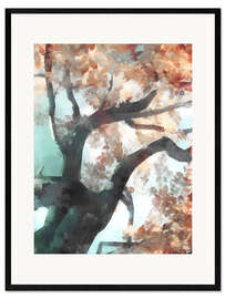 Kehystetty taidepainatus Fall Tree I