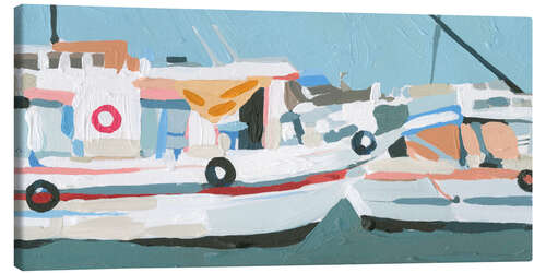 Canvas print Bright Boats II