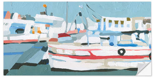 Wandsticker Leuchtende Boote I
