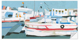 Wall sticker Bright Boats I