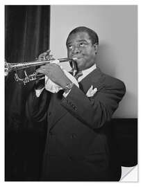 Selvklebende plakat Louis Armstrong, "Satchmo"