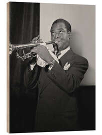 Holzbild Louis Armstrong, &quot;Satchmo&quot;