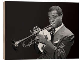 Holzbild Louis Armstrong I