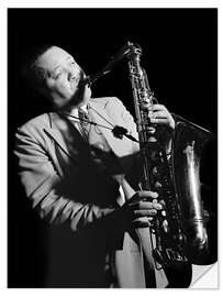 Selvklebende plakat Lester Young