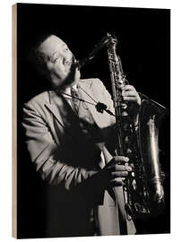 Wood print Lester Young