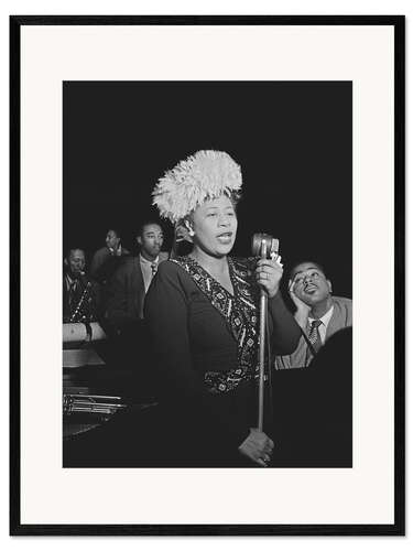 Gerahmter Kunstdruck Ella Fitzgerald, Dizzy Gillespie, Ray Brown, Milt Jackson, und Timmie