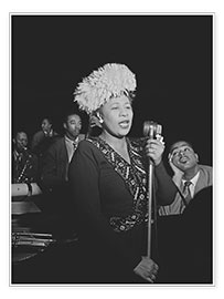 Wall print  Ella Fitzgerald, Dizzy Gillespie, Ray Brown, Milt Jackson, and Timmie - William P. Gottlieb/LOC