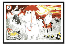 Gerahmter Kunstdruck Abenteuer mit den Mumins