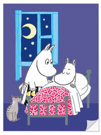 Adesivo murale Good night Moomin